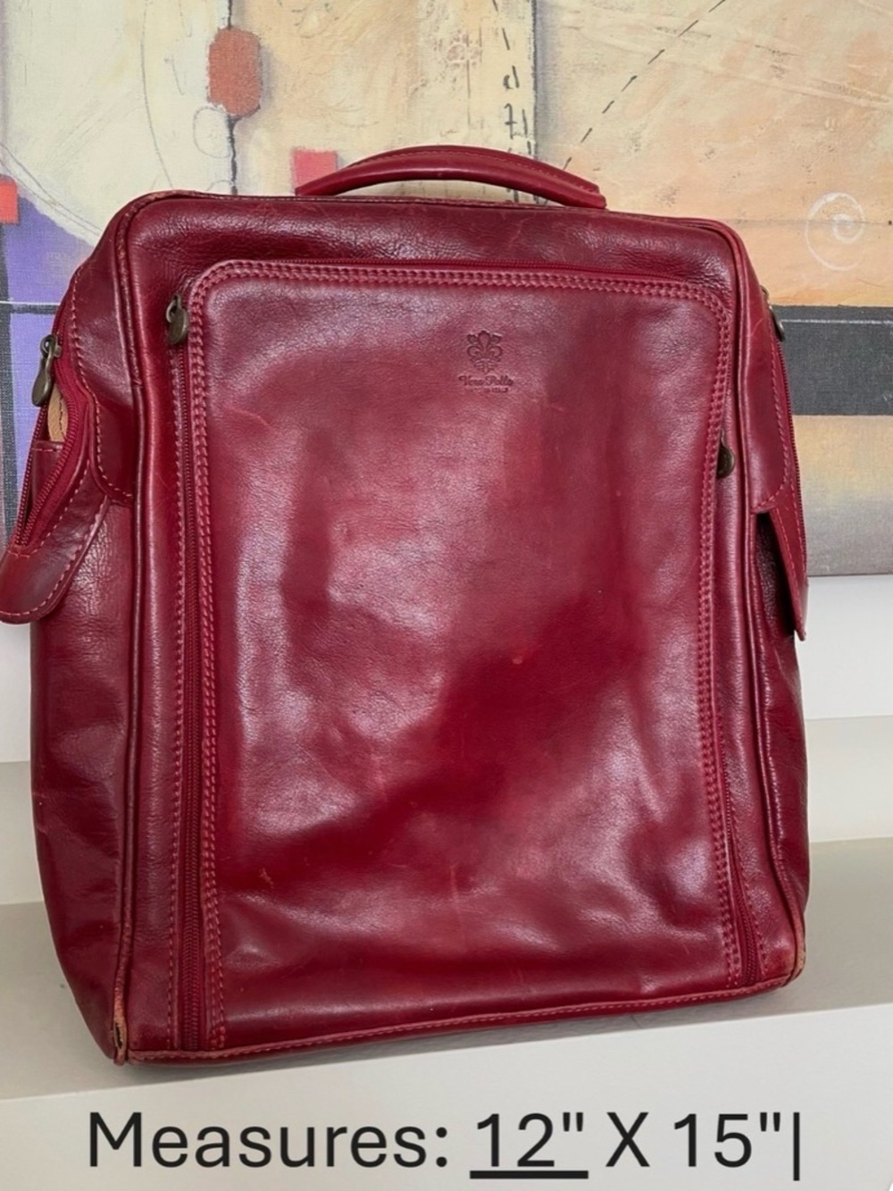 Vera Pelle Italian Leather backpack